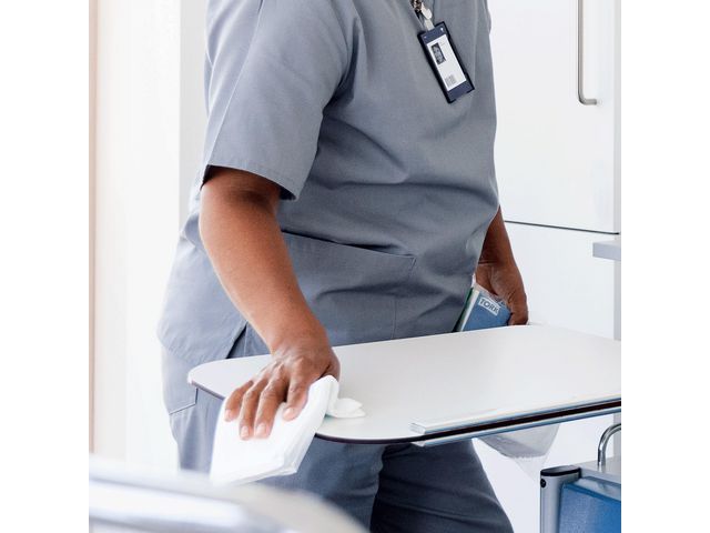 Microfiberduk TORK 29,5x34cm vit 40/fp